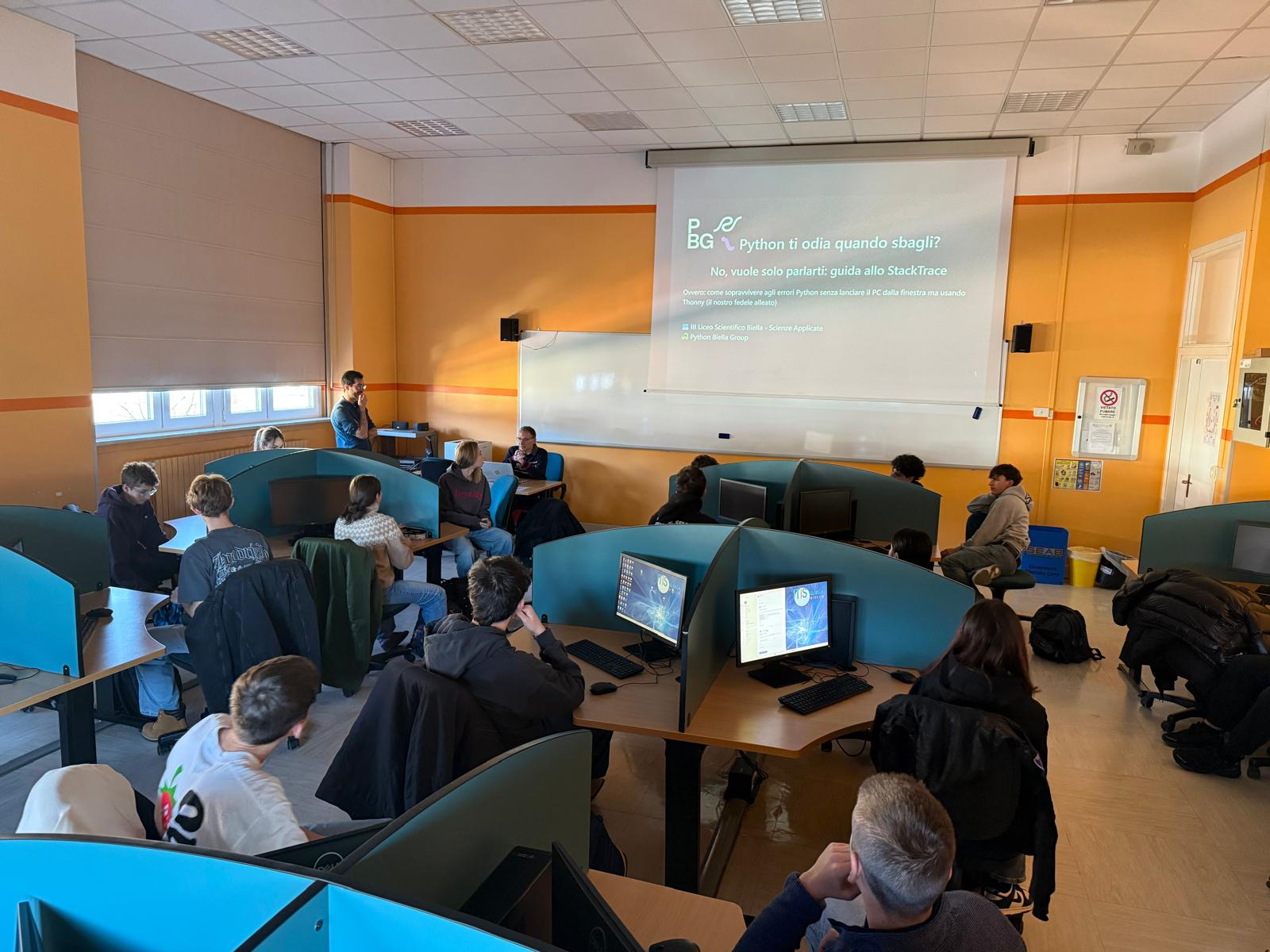 A snapshot during the presentation